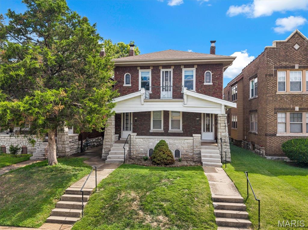 This well cared for Holly Hills 2-unit property is perfect for investment or owner occupied. Newly installed central heating and cooling system, new water heaters for each unit, recent copper plumbing upgrades go with the pride of ownership.  Dishwashers in each unit! Walking distance to Carandelet Park, one of St Louis' premier urban parks and standout amenity for nearby homeowners.  180 acres of family recreation, fitness and community gatherings just steps away from your front door, making weekend bliss with fountain/gazebo, tennis and pickleball court.  Come see why Holly Hills is one of the city's most sought-after family communities.
