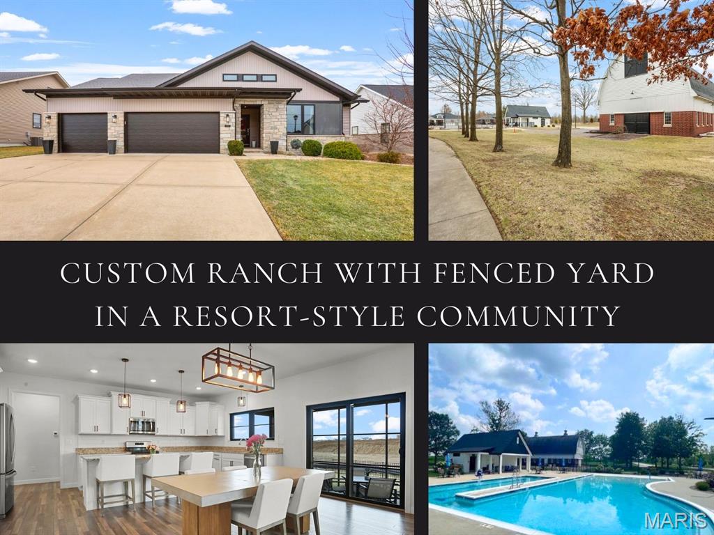 Welcome to effortless living in Hawthorne Hills, a thoughtfully designed community where comfort, connection & everyday luxury combine. Custom built by reputable, luxury home builder, Lantz Jones, this split ranch showcases exceptional design & craftsmanship throughout. The fresh, airy layout is ideal for relaxed mornings & lively gatherings. The beautifully appointed kitchen boasts sleek stone countertops, generous prep space, a large center island for casual meals & pantry to keep everything organized. Just beyond is the dining area & the living room where a stacked stone fireplace serves as the focal point. The split-bedroom design creates a private retreat in the primary suite, complete w/ a spacious walk-in closet & a spa-inspired bath featuring an oversized tiled shower & dual vanities that make busy mornings effortless. Outdoor living truly shines here. Enjoy a screened-in back porch surrounded by professional landscaping, creating a peaceful, private setting within the fenced backyard. An irrigation system helps keep the lawn lush w/ ease. The lower level expands your space w/ a large recreation area ideal for movie nights or game days, plus a 4th bedroom w/ oversized walk-in closet & full bath, perfect for guests or a home office. Life here extends beyond your front door w/ walking paths, a resort-style community pool & a scenic 5-acre lake. Conveniently located near schools, shopping, dining, the YMCA & highway access, this is where tranquility & convenience meet.