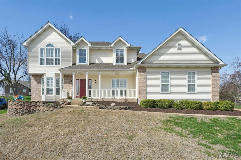 Beautifully maintained and offered for the first time, this 4-bedroom, 2 full and 2 half bath home is ideally located in the highly desirable Kirkwood community. Built in 1994 by a quality Kirkwood builder, this spacious two-story features a thoughtfully designed floor plan with 9-foot ceilings and rich hardwood floors throughout the main living areas. Upon entry, you’re welcomed by a bright center hall flanked by two inviting living spaces, creating an immediate sense of comfort and flexibility for everyday living or entertaining. The well-appointed kitchen blends style and function with Silestone countertops, a gas range, abundant cabinetry, and a center island with seating. Just off the kitchen is an inviting conversation room—ideal as a formal dining space—along with a convenient laundry/mudroom featuring a utility sink and direct access to the backyard. The spacious family room is anchored by a cozy wood-burning fireplace, making it the perfect place to relax or gather with guests. Plantation shutters throughout the home add timeless charm and character. A third living area flows seamlessly from the family room, offering excellent space for entertaining on a larger scale. Upstairs, the generous primary suite features a beautiful coffered ceiling, a large walk-in closet, and an ensuite bath with double vanity. Three additional bedrooms provide comfortable accommodations for family, guests, or home office needs. The finished lower level offers even more living space with a large recreation room—ideal for movie nights, play space, or a home gym—along with two storage areas and a convenient half bath. Additional highlights include a high-ceiling two-car garage with extra storage and workshop space, as well as a backyard with a stone paver patio, ideal for outdoor enjoyment. Ideally located near parks, shopping, dining, and all that makes Kirkwood such a sought-after community, this home is a rare opportunity not to be missed.