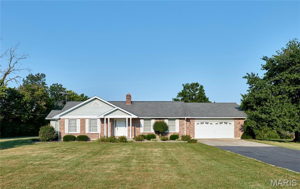 One owner home on 3 beautiful acres at end of road in desirable Southgate Estates-nice size living room with bay window-sunroom-3 bdrms 2 baths on main level-Anderson windows-kitchen with pantry and walks out to deck overlooking nice level acreage-Full walkout basement in basement with a half bath-2 car o/s drywalled and insulated garage-selling as is-recent appraisal done and can be provided
