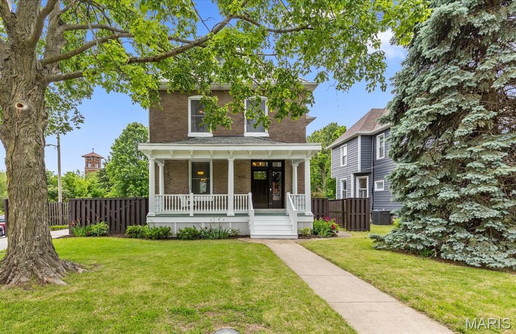 Discover a unique opportunity at 7310 Marietta AVE, MPLWD MO 63143, a distinguished single-family residence built in 1912. This property offers a rare blend of historic charm and the potential for creating your ideal living space, inviting you to imagine a life of comfort and convenience in a vibrant community. A beautifully updated home with a large kitchen and butler's pantry, 4 bedrooms, 3.5 bathrooms, and finished basement with a kitchenette/bar.  This home presents a compelling opportunity to own a piece of Maplewood's rich history. Schedule a private viewing today and envision your future in this exceptional home, walking distance from Maplewood's restaurants, shops, and parks.
