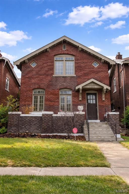 Back on the market, no fault of the seller! This is an investment opportunity in North St. Louis, a 2-story, solid brick home that offers strong potential for investors or buyers looking to renovate and add value. Situated on a private street with a convenient U-turn at the end, the block is lined with brick homes on both sides, creating a consistent and established streetscape that adds to the character of the neighborhood. This 3-bedroom, 1.5-bath home features original hardwood floors throughout and a functional layout with classic architectural charm. The family room includes a wood-burning fireplace and flows directly into the dining room, creating a connected living and entertaining space. The kitchen offers ample room for updates, complete with a pantry and a sunroom just off the kitchen, providing additional space and flexibility for future improvements. Upstairs, you will find three spacious bedrooms and a full bath, offering a comfortable footprint for a future homeowner or rental opportunity. Conveniently located near stores, public transportation, city amenities, and a nearby park, this property combines urban accessibility with residential charm. With the right updates and vision, this home presents a strong opportunity for buyers or investors looking to build equity through renovation. Bring your vision and see the possibilities this property has to offer. 
This property is being sold As-is, with the seller performing no repairs, inspections, or municipal inspections. Inspections are for the Buyer's acknowledgment. Buyer to verify all school information.