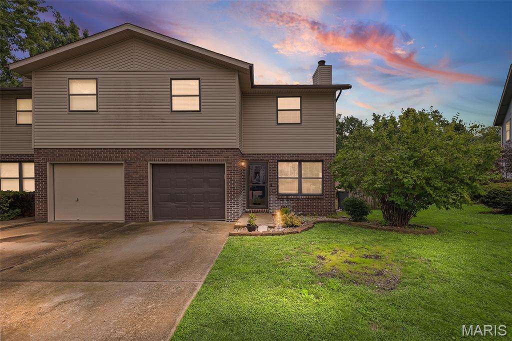 Ack on market - Buyer financing fell through. So much SPACE, so many UPDATES & NO HOA! This 3 bedroom, 3 bath townhome offers over 1,850 sq ft of living space, an attached garage, privacy-fenced backyard, composite deck, and a spacious layout that truly lives large. The main level feels fresh and inviting with brand-new LVP flooring, a generous dining area, and a spacious living room anchored by a floor-to-ceiling, whitewashed brick, wood-burning fireplace. The updated kitchen features new countertops, a breakfast bar, new microwave, and appliances that stay, while the conveniently located main-floor laundry and powder room make everyday living easy. The new 2024 heat-pump HVAC system provides both heating and cooling in one energy-efficient system, helping reduce energy use and potentially keep utility costs down. Upstairs, the oversized primary ensuite is the showstopper with THREE closets—including a 5x11 walk-in large enough to serve as a nursery, home office, dressing room, or flex space—plus a private bath with seated shower and new shower door. Two additional spacious bedrooms and a full guest bath complete the upper level. Step outside to enjoy the 20x10 composite deck, fully privacy-fenced backyard, and oversized storage shed—perfect for relaxing, entertaining, pets, or play. Major updates include a NEW ROOF 2026, new AC and heat-pump furnace with upgraded copper lines 2024, main-level LVP flooring 2025, water heater 2021, privacy fencing 2020, updated kitchen countertops, new microwave and shower door 2026, oak plank stairs 2026, new smoke and CO detectors 2026, fresh landscaping 2026, Ring Doorbell, Ecobee Smart Thermostat, and more! The kitchen appliances, washer, and dryer ALL STAY! With major updates already completed, plenty of space inside & out, and NO HOA, this townhome is ready to impress — just 15 minutes from Scott AFB and under 30 minutes from Ballpark Village!