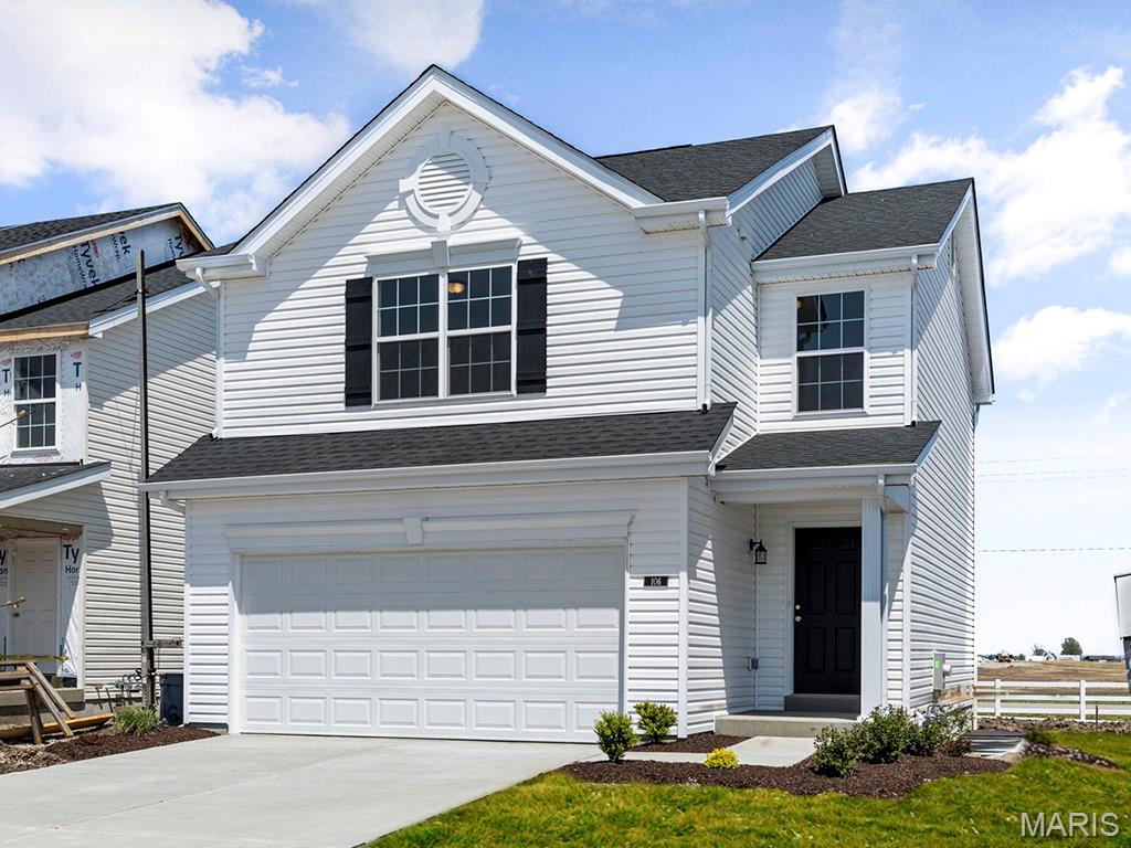 New McBride Homes 2 story Arlington 3BR, 2.5BA will be ready this winter! Walkout homesite! 6’ windows & wood laminate flooring throughout main living area. The kitchen features level 4 Brellin White 42” tall cabinets, quartz countertops, & stainless-steel GE appliances. The breakfast area opens to the backyard, and the living room features a large window & ceiling fan. The primary suite features 2 walk-in closets & private bath w/5’ walk-in shower. 2 more bedrooms w/walk-in closets and a full bath add convenience. Extras include white 6 panel doors, ceiling fan prewires, main floor powder room, 2-car garage w/coach lights, & more! Nestled in Truesdale right outside Warrenton, Elkhorn Ridge is in one of the most highly sought-after areas in Warren County. The neighborhood is also just minutes away from shopping, restaurants, grocery stores, and more. Enjoy peace of mind with McBride Homes’ 10 year builders warranty and incredible customer service! Display photos shown.