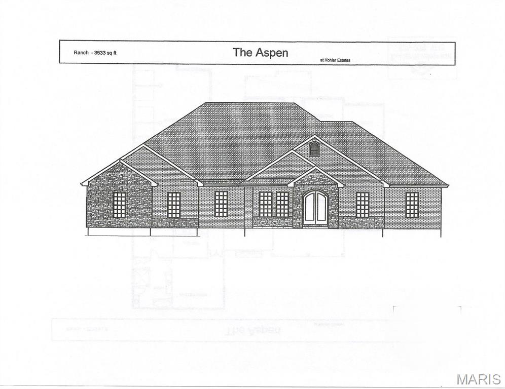 To be built Aspen plan lot 23 Kohler Estates