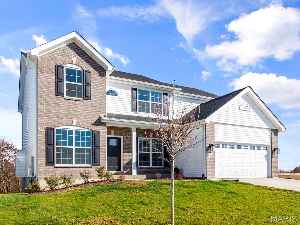New McBride Homes’ Sequoia 2 story 4BR 2.5BA will be move in ready this summer! Step into the 2-story foyer, flanked by formal living & dining rooms. Enjoy a spacious family room w/a window wall, a bright breakfast area w/pantry & sliding glass door to the backyard. Perfect for entertaining, the kitchen features quartz countertops, 42” Level 4 Brellin White cabinets, center island w/breakfast bar, & stainless steel GE appliances. Main floor has a powder room, laundry room, 9’ ceilings, 6’ windows, & wood laminate flooring throughout. Upstairs primary suite w/massive walkin closet & private bath w/walkin shower, corner tub w/large window & double vanity, plus three extra bedrooms & a full hall bath. Dual zone HVAC, 2 panel interior doors, ¾ bath rough in at LL & more! Windswept Farms offers Jefferson County taxes, and great onsite amenities! Enjoy peace of mind with McBride Homes' 10 year builders warranty and incredible customer service! Similar photos shown.