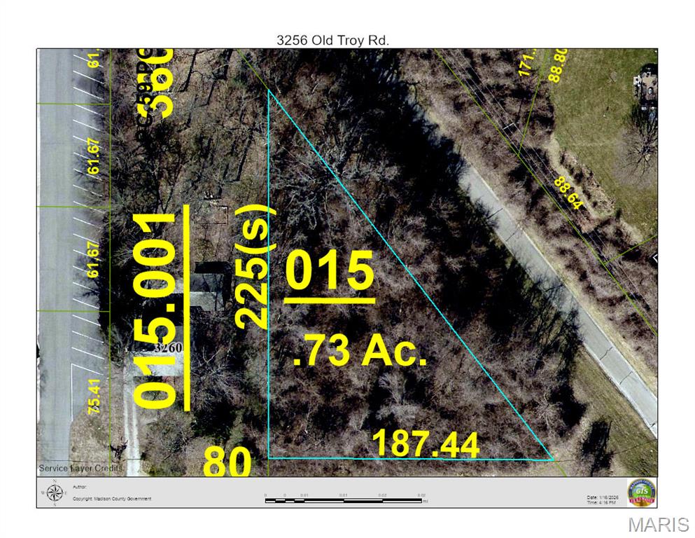 Conveniently located large homesite close to all amenities.  Shopping, restaurants, highways, MCT bike trails , golf driving range and parks nearby.  Bring your own builder and build your custom home on this unrestricted residential homesite that is approximately .7 acres + or -.  Sellers have a drawing of a 2000 Sq ft ranch w/ 2 car garage that they will give to eventual buyers. This site features 188 ft. of road frontage on old Troy Rd.  There is a 15' ROW on the front of the property for future road expansion that has not been in the planning yet.   Walk out your backdoor and hike or bike the MCT Goshen Trail and enjoy the nearly 200 miles of beautiful trails meandering through Madison & St. Clair Counties!  Public water and sewer are available on the south side of Old Troy Rd.