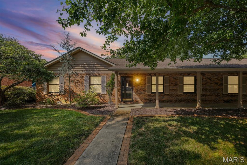 Welcome home to this beautifully updated custom-built brick home, thoughtfully designed with comfort, and entertaining in mind. Updated approximately four years ago, this spacious 4-bedroom, 2-bath home offers a wonderful blend of timeless details and modern updates. The updated kitchen features granite countertops, a stone backsplash, a plant window, a walk-in pantry, and appliances that are less than five years old. The kitchen flows into the formal dining area and living room, while the inviting family room offers a fireplace and direct access to the picturesque deck. LPV flooring runs throughout the main level, excluding the bedrooms. The primary bedroom offers a patio door leading directly to the backyard, while the primary bath features a walk-in shower with beautiful inlaid tile. A convenient main-floor laundry adds to the convenience of this one level home. Outside, the brick exterior is complemented by a covered front entry that extends the length of the home, creating an inviting first impression. A stone walkway leads from the driveway to the back patio, and the two-car garage provides convenient parking and storage. With its custom-home design, spacious floor plan, thoughtful updates, and inviting outdoor spaces, this home offers a unique opportunity to enjoy character and comfort in one beautiful package.