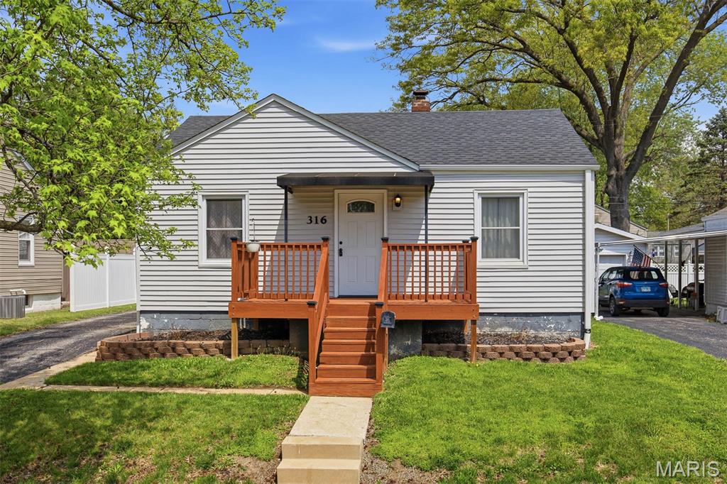 Welcome home to this cozy and well-maintained 2-bedroom, 1-bath gem in Belleville! Step inside to a charming interior featuring a modern, updated kitchen and a recently updated  full bath designed for everyday comfort. Both bedrooms are filled with natural light and showcase newer LVP flooring (2023), adding a fresh, stylish touch. Outside, enjoy a fully fenced yard—perfect for pets, play, or relaxing evenings—along with a detached garage and additional shed for all your storage needs. Recent updates include A/C and front deck (2020), a new front door (2021), and basement waterproofing with a transferable warranty (2022).  Passed City Occupancy Inspection.  Truly move-in ready and waiting for its next owner!