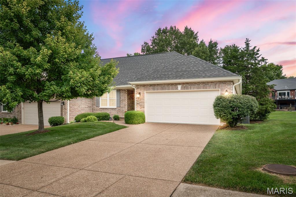 ARE YOU READY FOR A RELAXING CARE-FREE LIFESTYLE? Then don't miss the opportunity to own a full brick villa backing to Bear Creek Golf Course overlooking trees/tee box! Foyer opens to Great Rm & Dining Area highlighted by wood flooring & stunning palladium wall of windows overlooking trees/golf course. Remodeled Kitchen features high-end Bosch smart appliances, Quartz countertops, marble backsplash & custom cabinetry. Breakfast Rm has slider to charming 9X12 screened-in Sunroom/Deck. Primary Bedroom Suite with walk-in closet, luxury bath (tub/separate shower) and double bowl vanity. Main floor secondary Bedroom. Convenient Main floor Laundry. Finished walkout lower-level features large Family Room, 3rd Bedroom, 3rd Bath, ample storage & slider to patio. Updates and improvements include: $10,000 HVAC system, smart thermostat/humidifier, $15,000 kitchen remodel, $5,200 high-end blinds, ceiling fans, lighting, roof 2023 & more. BEAUTIFULLY MAINTAINED & UPDATED 3 BEDROOM, 3 BATH, 2 CAR GARAGE VILLA WITH BEAR CREEK AMENITIES & CLUB POOL!