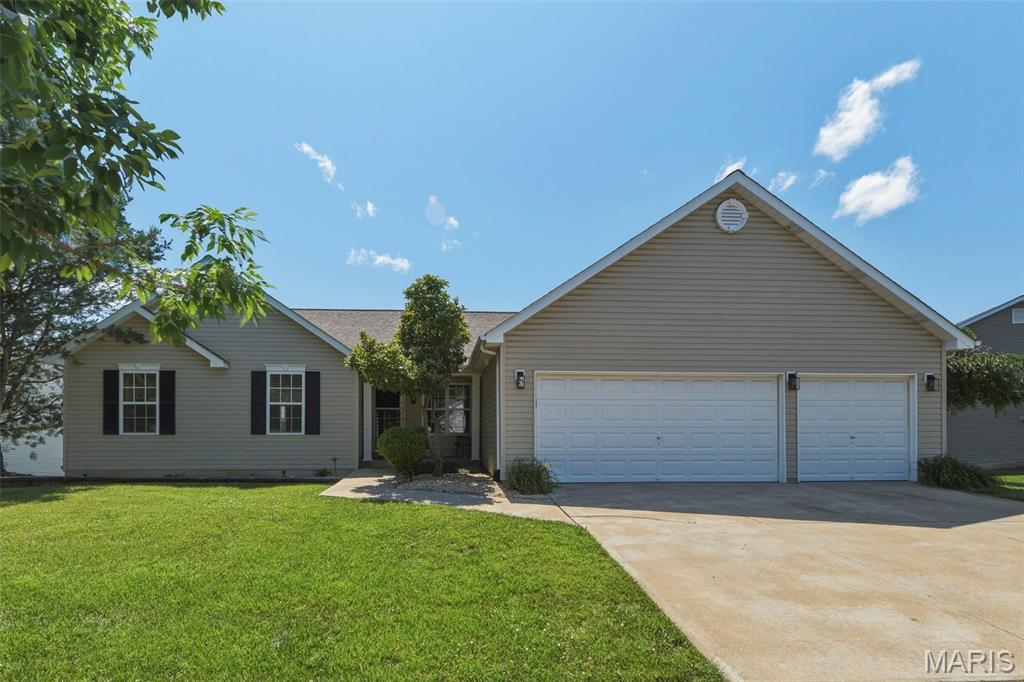 Stunning Open-Concept Ranch in Desirable St. Peters Cul-de-Sac!
Welcome home to this beautiful 5-bedroom, 3-bathroom ranch, perfectly situated in a quiet, family-friendly cul-de-sac. Boasting a bright and airy open floor plan, the spacious living room and dining area flow seamlessly into the eat-in kitchen—ideal for effortless daily living and entertaining.
The main level features three generous bedrooms and two full baths, including a private primary suite. Step downstairs into the impressive walkout lower level, where you will find a 9-foot pour, partially finished space. This area is a true entertainment hub, featuring a high-definition projector and a motorized 120-inch screen for ultimate family movie nights. Complete with premium travertine tile and rough-in plumbing, the space is perfectly primed for a future walk-up bar." The lower level also includes a third full bath, ample storage space, and two additional bedrooms, one of which is currently styled as a premier home gym.
Your backyard oasis awaits! The lower level offers seamless walkout access to a large concrete patio, perfectly complementing the beautiful upper deck where you can take in breathtaking, unobstructed sunset views. This premium outdoor living space features a sparkling swimming pool with 2 deck fountains, a tranquil rock waterfall , and a professional-grade stainless steel grill tucked safely under the deck so you can enjoy outdoor cooking even on rainy days. Additional high-end features include a full lawn sprinkler system and an integrated security camera system for ultimate peace of mind.
Don't miss the chance to own this St. Peters gem, perfectly blending luxury, comfort, and entertainment—all just minutes from vibrant Cottleville. Schedule your private tour today!