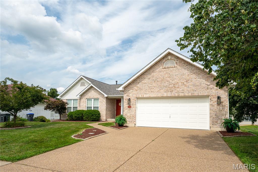 Welcome home to this beautifully updated, move-in-ready ranch in the highly sought-after Fort Zumwalt West schools area! Boasting nearly 3,000 sq. ft. of living space, this 4-bedroom, 3-full-bath home offers peace of mind with a newer architectural roof (less than 1 year old), newer windows, and a recently updated kitchen featuring quartz countertops, refreshed cabinets, and a custom tile backsplash. The open main level is perfect for entertaining family and friends and features a great room with a vaulted ceiling, a gas log fireplace, and newer LVP flooring. The walkout basement has a large recreation room, a wet bar, a large home gym or kids' play area, and a guest bedroom, all complemented by a full bath. Enjoy seamless indoor-outdoor living from the lower level or relax on the main floor deck. Located in the "The Village of Dardenne Prairie Villas" subdivision, you'll find unbeatable amenities like a private pool, clubhouse, event space, walking paths, and a pickleball/tennis court. Plus, you are just steps away from The Links at Dardenne Golf Course, where membership and public play are available! For those who need it, there is easy access to Highway K and Highway 364, and it is only a short drive to popular shopping and restaurants in O'Fallon, Cottleville, and Lake Saint Louis. Come live, stay, and play in this beautiful home. Don't miss your chance to own this turnkey gem!!!