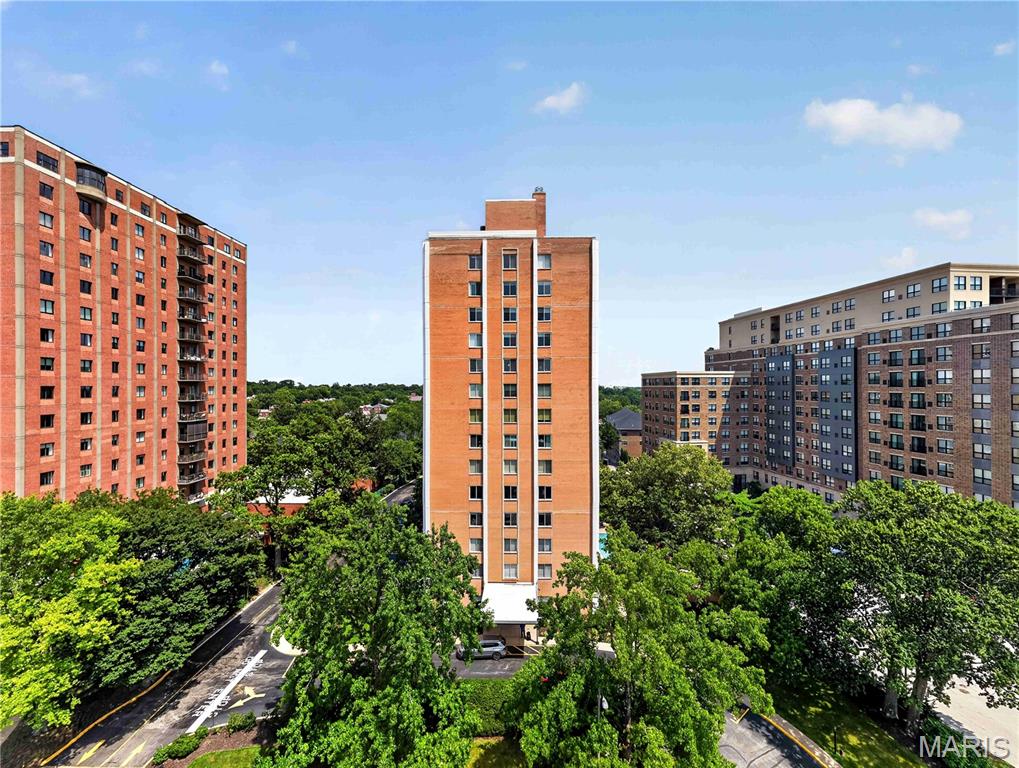 Great value meets effortless Clayton living in this move-in-ready 2-bedroom, 2-full-bath condo. Ideally positioned on the desirable south side of the building, this light-filled residence enjoys lovely views of the pool and beautifully manicured grounds.

The full-service building offers an exceptional array of amenities designed for convenience and ease, including a 24-hour doorman, on-site laundry, fitness center, pool, dog park, library, inviting lobby with a spacious gathering area, and underground parking with attendant service.

Inside, beautiful wood floors, custom California Closets, plantation shutters, and abundant closet and storage space add both style and functionality. The thoughtful floor plan creates a warm, open living space while keeping the bedrooms comfortably tucked away for privacy.

All of this, just moments from the restaurants, shops, parks, and everyday conveniences that make Clayton one of St. Louis' most desirable places to call home. A wonderful opportunity to enjoy full-service condominium living at an exceptional value.