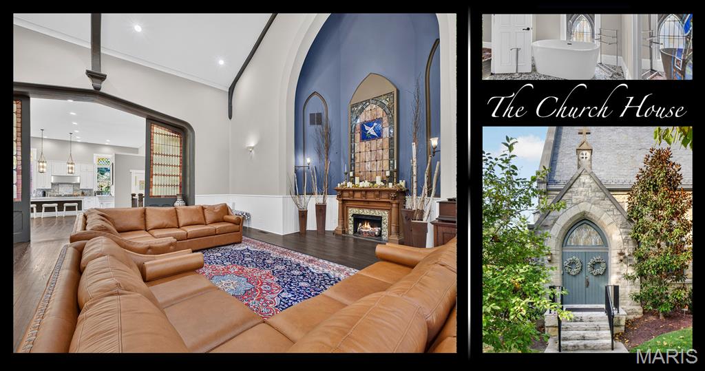 Some homes are beautiful. Others are memorable. And every so often, an opportunity comes along that may only present itself once in a lifetime. Tucked into the heart of Lafayette Square and facing the park, this extraordinary residence on prestigious Park Avenue began life in 1869 as the Church of the Unity and is now the oldest church on the square. Designed by architect Frederick Raeder, who in 1874 became the first person appointed to lead the School of Architecture at Washington University, the building's remarkable original character remains at the heart of this extraordinary private residence. From the soaring 26-foot tall arched ceilings and exposed wood beams to the enormous stained-glass double doors and magnificent stained-glass windows, the architecture creates a sense of scale, character and history that simply cannot be recreated.

Yet for all its drama, this is not a home that feels like a museum. Thoughtfully transformed for modern living, it offers generous living and entertaining spaces, including a main-floor primary suite and a second bedroom on the main level—an uncommon advantage in a neighborhood where most of the homes place the primary suite upstairs. Four bedroom suites in all, an expanisve masterfully designed chef's kitchen, main-level laundry, potential theater/game room and wine cellar in the lower level and an attached, finished garage with both heating and cooling provide the comfort and functionality expected of a truly exceptional residence. And when it comes time to entertain, the scale and character of this home make it possible to host gatherings on a level few private residences could ever accommodate—from intimate dinners to some of the most lavish celebrations imaginable, all within a setting your guests will never forget.

The outdoor spaces offer an entirely different experience. Just off the kitchen, a covered porch leads to a private patio tucked beneath mature trees and illuminated by string lights—a wonderfully peaceful retreat where filtered sunlight, quiet evenings and the surrounding greenery create a setting that feels almost magical. A separate rear yard provides a perfect spot for four-legged family members, while the expansive front lawn, larger than many entire lots in Lafayette Square, offers an abundance of possibilities for entertaining, gardening, play or simply enjoying the extraordinary setting directly across from Lafayette Park.

More than a home, this is the kind of place that becomes part of your identity—a conversation piece that friends remember, visitors talk about and everyone who enters will have a story to tell. Perhaps most fittingly, the current owners found a way to honor the history of these walls in the most personal way possible. When they began planning their wedding, they realized they didn't need to search for the perfect venue—they were already living in it. Beneath these soaring ceilings, surrounded by family and friends, they exchanged their wedding vows and began the next chapter of their lives.

They were married here.

Now, this extraordinary home is ready for someone else to begin theirs.