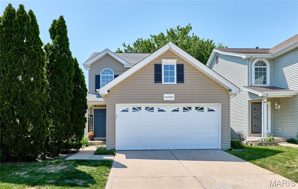 Move in ready, beautifully updated 2-story, 3 bedroom, 2.5 bath home with crisp curb appeal and newer taupe vinyl siding. The backyard offers a newer composite deck that opens to the landscaped backyard - perfect for play or relaxation. Newer windows throughout most of the home. Inside, the home feels fresh and modern with engineered wood flooring and decorative paint colors. The remodeled kitchen features white cabinetry, granite countertops and stainless steel appliances with a functional layout ideal for everyday living. All three bathrooms have been tastefully updated—vanities, flooring and fixtures. Additional improvements include new water heater, whole home water filtration system, whole home humidifier, water softener, and white blinds. The lower level provides flexible bonus space— an ideal spot for a TV room, workout area, hobbies, play or sleeping area. Located in a wonderful neighborhood with the new Wildwood Green Pines Park just a short walk from the house. The Wildwood Community Park with walking paths, pavilion and playground is also close by along with the Wildwood Town Center for shopping and dining at the restaurants. AAA Rockwood School District.