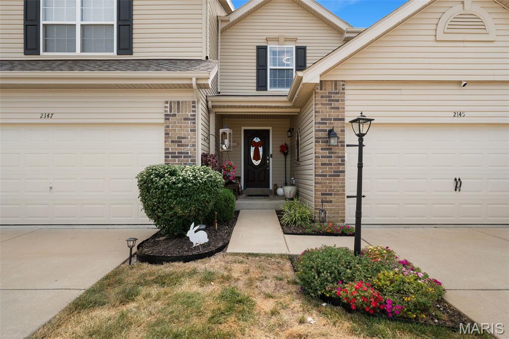 OPEN HOUSE 9/13 CANCELLED AS HOME IS UNDER CONTRACT. Showings begin Fri, 9/11 10a. Welcome to low-maintenance living at its best in the highly sought-after Ohmes Farm subdivision! This charming 2-bedroom, 2.5-bath townhouse is ideally situated on a premium lot in a quiet cul-de-sac, offering a wonderful combination of privacy, convenience, and outdoor living.

One of the home’s standout features is its exceptional setting backing directly to extensive walking trails that connect to numerous area parks. Woodlands Sports Park is just steps away and offers ball fields, fishing, playgrounds, and more. Enjoy beautiful sunsets, peaceful walks, and easy access to the outdoors right from your backyard.
Inside, the welcoming entry opens to a bright, open floor plan with laminate flooring throughout the main level. The spacious kitchen features granite countertops, a large peninsula with farmhouse sink and breakfast-bar seating, newer lighting, and a convenient pantry. A powder room and coat closet add functionality to the main level.

The living area opens through a large sliding glass door to the maintenance-free deck and spacious gazebo—the perfect spot for morning coffee, entertaining, or relaxing while taking in the picturesque views.

Upstairs, the generously sized primary suite offers plenty of room to unwind and features TWO oversized walk-in closets, providing an abundance of storage. The second bedroom is also generously sized with its own walk-in closet and easy access to the second full bath.

The nearly finished lower level provides valuable additional living space and is the perfect place for a family room, home office, workout area, or entertaining space. An egress window provides the option to add a third bedroom, if desired.

Additional highlights include a brand-new roof and the ease of townhouse living without sacrificing space or outdoor enjoyment.

And the location is hard to beat! With convenient access to Highways 364 and 70, shopping, restaurants, parks, and everyday amenities, this home truly offers the best of both convenience and lifestyle.

Charming, low-maintenance, and perfectly positioned—this is one you won’t want to miss! Schedule your showing today!