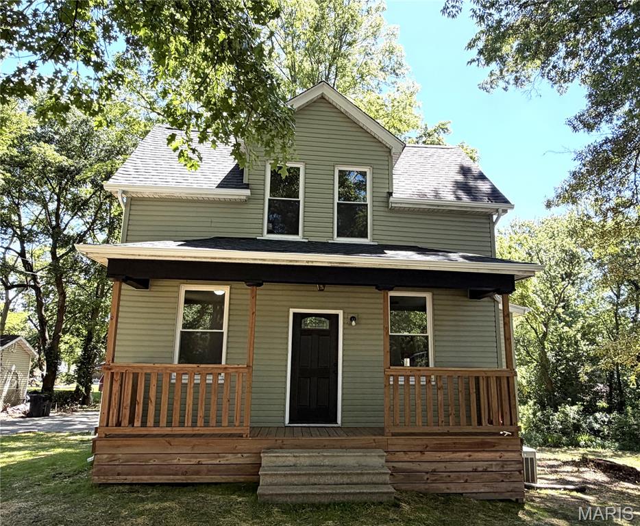 Escape to your own 1.6 Acre Private Oasis in Belleville!
The Perfect Blend of Modern Comfort and Country Serenity
Welcome home to this beautifully remodeled 1.5 story retreat, perfectly situated just minutes from downtown Belleville on a massive park like 1.6 Acre lot. With plenty of room for gardening, landscaping, and outdoor activities, the options for this yard are plenty! If you have been searching for the property that offers both the peace of a large yard on a dead-end street and the ultimate convenience of a prime Belleville location, this is the one.  
Main Level Living and Seamless Entertaining
Step inside to a bright welcoming layout designed for modern living. The main floor boosts a spacious family room and an elegant dining area, perfectly anchored by a stunning, fully updated kitchen (2024). Culinary enthusiasts will love the large kitchen area featuring brand-new cabinetry, sleek countertops, a deep modern sink, and a premium suite of stainless-steel appliances (including dishwasher). A pristine and freshly remodeled full bathroom completes this level.
Versatile Upper-Level Retreat
Upstairs, discover your own private sanctuary. This level features 2 comfortable sunlit bedrooms and a versatile walk-through bonus room – perfect for a dedicated home office, nursery, or creative studio. The entire upper level is updated with new paint and high end, ultra durable luxury vinyl plank flooring (LVP), seamlessly combining style with easy maintenance.
Unmatched Outdoor Living and Storage
Your living space effortlessly expands into the great outdoors. Enjoy your morning coffee on the charming, covered front porch or host unforgettable gatherings on the expansive rear deck overlooking your private tree lined backyard. In addition, the full basement provides abundant space for storage, workshop, or seasonal gear needs.  
Absolute Peace of Mind
Skip the weekend chore list and the worries, this home is move-in ready with major high-ticket updates already completed for you – including brand-new roof and gutters installed June 2026.
Don’t miss this rare opportunity to own a spacious and private piece of land with modern finishes and absolute peace of mind! Schedule your tour today and fall in love.