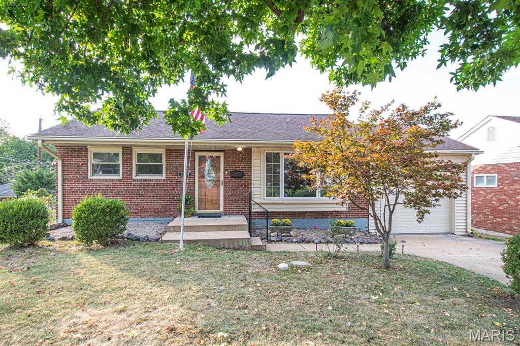 South City, Ranch home ready for the next home owners- Welcome home! This 2 bedroom, 2 full bath house has a partially finished basement, a 1 car attached garage, on a level and fenced lot. Cute curb appeal and off street parking is a bonus! Yes, there are some projects here and we have priced the house accordingly, keeping in mind buyer will likely replace the carpeting on main floor- among other projects. House is freshly painted on main level. Spacious living room leads to the breakfast room with pantry/storage space, and the classic kitchen has just enough cabinets for the space (stone backsplash) and opens to the family room at the back of the house with easy yard access. There is an established apple tree and grapevines in the backyard too! Two bedrooms and a full bath complete the main floor. Downstairs is the partially finished lower level with a recreation room, extra room and full bathroom with shower. Woods Basement Systems has performed work on the basement and seller can provide paperwork and the warranty is transferrable to the new owner(s). House is being sold in its As-Is condition.