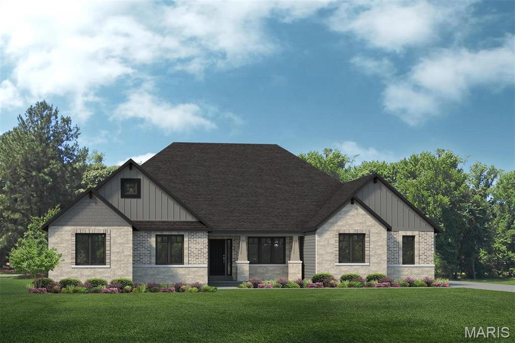 Introducing Lombardo Homes’ newest enclave, Village at Twin Creeks, a private 10-home community on the south side of Highway N, just east of Highway K in Cottleville. Residents enjoy convenient access to major thoroughfares and an abundance of shopping and dining options within the acclaimed Francis Howell School District.  The Redwood II, an exquisite ranch home boasting over 3800 sq. ft. of luxurious living space, exemplifies the epitome of comfort & style. Step into the grand foyer, where a refined study awaits, before discovering the heart of the home - a sprawling kitchen & nook area perfect for gatherings. The private master suite, complete w/ lavish full bath & expansive walk-in closet, provides a serene retreat. 3-car side entry garage. The Redwood II offers the ultimate canvas for crafting your dream home.  *This is the BASE PRICE which includes the price of the lot* Customize your home and Experience the Lombardo Homes difference!