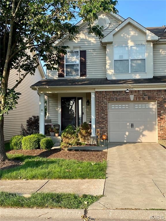 Back 0n Market- No fault of seller. Great opportunity for buyers who may have missed it the first time. Schedule your showing today.                                                                                                                                                                                                                                                                                                                                                                                                                                                                                                                                                     Welcome to this beautifully situated 2-bedroom, 2.5-bath end-unit townhome in Charlestowne, located within the highly sought-after Orchard
Farm School District! This home offers a wonderful combination of comfort, convenience, and low-maintenance living in a fantastic location.
Step inside to find hardwood flooring throughout the main level and upstairs. The kitchen features a center island, providing extra prep space and a great gathering spot. The refrigerator and washer/dryer stay, making this home truly move-in ready. A convenient half bath completes the main level.
The primary suite includes an updated bathroom with walk in closet. The spacious loft offers plenty of flexibility for family, guests, or a home office.
Enjoy your morning coffee on the covered front porch or relax on the back patio. This townhome is in a desirable location within the community. The neighborhood park and lake are just a short distance away, perfect for enjoying the outdoors. The reasonable HOA fee covers snow removal, grass cutting, and landscaping, allowing you to spend more time enjoying your home and less time on exterior maintenance. Located just minutes from New Town at St. Charles, you'll have easy access to shopping, dining, entertainment, parks, and community events. Even better, a new city park is currently being built just down the street, adding even more appeal to this already convenient location. Don't miss the opportunity to make this charming Charlestowne townhome your new home!