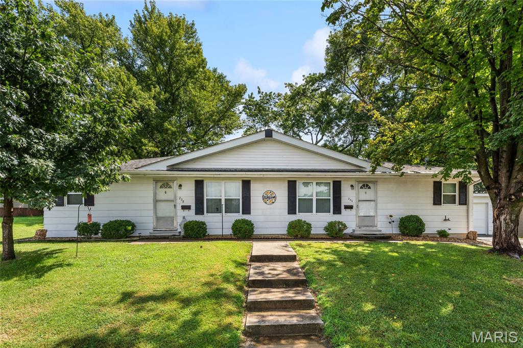Here is a unique opportunity at a duplex with one side currently vacant. Pictures are of the vacant side only. With the one side being vacant this opens up the possibility of an owner occupied purchase. Check with your lender to see if this could be something you may qualify for. Plenty of programs that would allow this. Which makes it a great opportunity for first time buyers starting out. Or even seasoned buyers looking to make a temporary jump until the right one comes along. Of course it would make a great downsizing for those in those houses with a lot of empty rooms. Each side of the duplex has a mirror layout floorplan. See picture for example. Sizes in picture are estimated and are not guaranteed. Each unit comes with a gas stove/oven, refrigerator, garbage disposal, & a stacked wash/dryer unit. Take note that the laundry and water heater are in the closet of the second bedrooms in each side. Currently the garage is being split between the two sides. The new owner can determine how those rules play going forward. There is a patio area out back and a shed for extra storage.