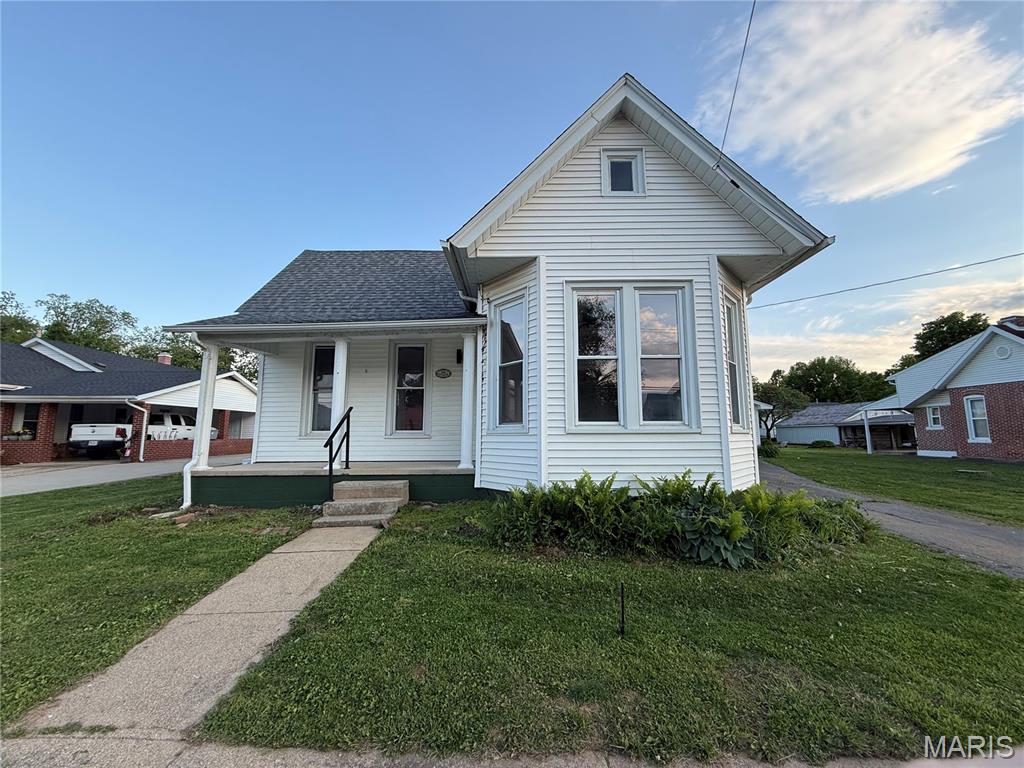 Step into this newly remodeled 2-bedroom 2-bathroom home located in the heart of Fredericktown. You will find luxury vinyl flooring throughout, a brand-new kitchen with new stainless appliances, a walk-in shower in the master bath, and so much more! Some unique features include some of the original woodwork that has been restored, high ceilings that create a bright open space, and the original fireplace that has been transformed into an electric unit. The home has a new architectural shingled roof that was put on in 2025. Four mini-split units heat and cool the home, making it more energy efficient. Outside you will enjoy a spacious fenced in back yard, a garden shed that will accommodate your hobbies, and a 1.5 car garage. This one could be the one! Set up your private showing today.