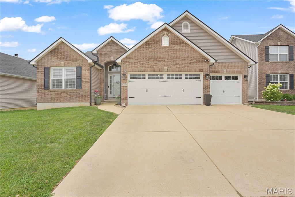 Welcome to this beautifully maintained ranch home in the highly sought-after Amberleigh Subdivision. Featuring an all-new roof in 2025, this 4 bedroom home shines with exceptional care and quality throughout. The open-concept layout offers engineered wood flooring, vaulted ceilings, built-ins, and a chef’s kitchen with 42" custom cabinetry, granite counters, SS appliances, and a breakfast bar. Enjoy year-round views from the covered back deck or spread out in the partially finished walkout LL with an extra bedroom, full bath and plenty of storage. Exceptionally cared for, and set in a family-friendly neighborhood — this home truly has it all.