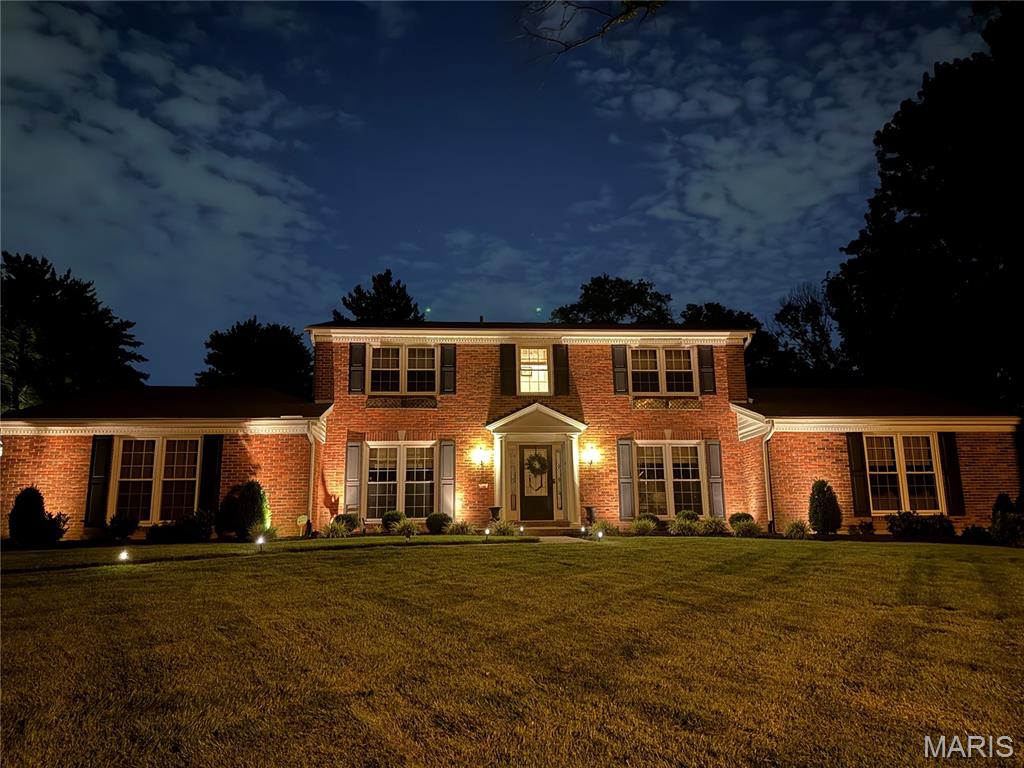 Nestled in the desirable Frontenac area and located within the highly sought-after Ladue School District, this spacious 4-bedroom, 3.5-bath brick two-story offers a versatile floor plan designed for everyday living and entertaining. The kitchen features custom cabinetry, a gas stove, center island, breakfast bar, pantry, and opens seamlessly to the main living areas. Gather around the gas fireplace in the living room or host special occasions in the separate dining room.

The main floor includes a laundry room, dedicated den/home office, half bath and a primary suite, while an updated upper-level bedroom is currently being utilized as the primary retreat, offering flexibility to suit your lifestyle. The open floor plan provides comfortable living spaces throughout, and the finished lower level features a spacious family room, additional living area, and storage space. 

Step outside to enjoy the beautifully landscaped backyard featuring an inground pool, patio, and decorative iron fencing, creating the perfect setting for entertaining and relaxation. An attached 2-car garage adds everyday convenience. Combining generous living space, desirable amenities, and a premier Frontenac location close to shopping, dining, parks, and major highways, this home is a wonderful opportunity in one of St. Louis County’s most sought-after communities.