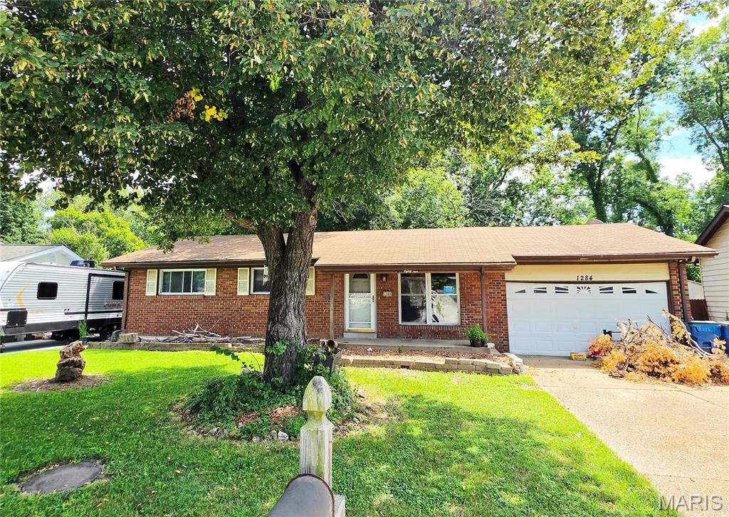 Attention all rehabbers and value seeking investors. Your next project awaits with this brick ranch home in the desirable Bayshore subdivision and highly rated Fox School District. There is so much potential to restore this 3 bedroom home with an open layout, wood floors and previously finished basement with full bath. This home has a big private yard that backs to trees and a rare attached 2 car garage plus oversized driveway. Yeah, the home needs a lot of work, but fixed up, this could sell for $265,000 or more! This is a great subdivision with excellent neighbors and fixed up homes sell fast making this a special opportunity for a skilled rehabber who understands the big effort will reap a big reward. Seller will not perform inspections or make any repairs. Property sold as is.