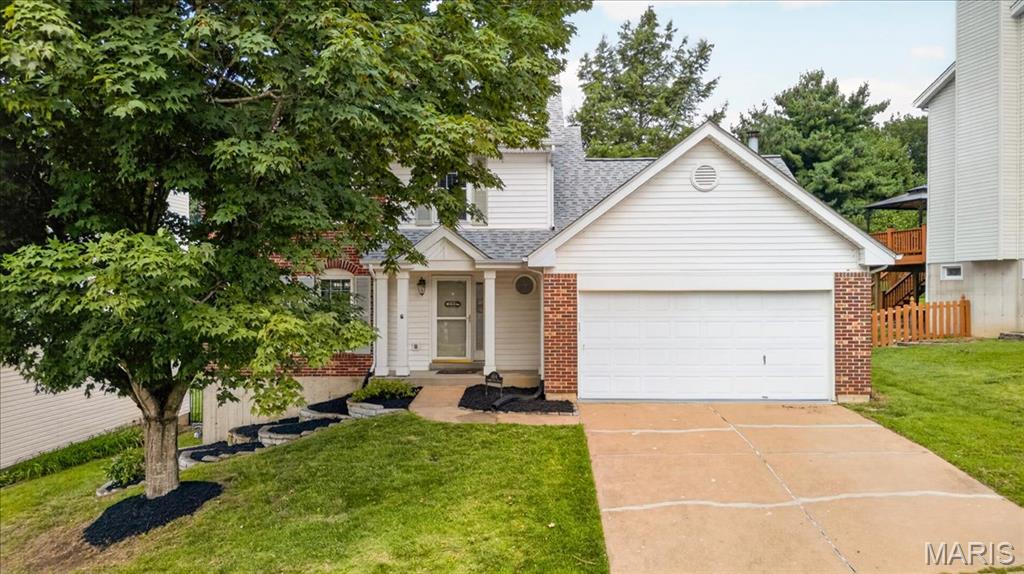 This well maintained home located in the AAA rated Lindbergh School District is move-in ready with many updates. NEW ROOF (2025), HARDWOOD FLOORS installed in the upper level (2023), HVAC (2022) and kitchen appliances including the GAS STOVE and fridge are less than 3 years old. The open kitchen, with its granite countertops and custom backsplash, is what any chef, professional or not, would want. The bay windows, custom built-in cabinets, vaulted ceiling and fireplace in the great room are perfect for those upcoming cool evenings. Upstairs, there are 3 generously sized rooms including the primary suite and 2 updated bathrooms, ideal for a growing family. The walk-out, lower level has a finished area and plenty of storage. Step outside to enjoy the large, fenced in backyard and freshly painted and power washed deck, the perfect space for relaxing or entertaining. The garage is already set up for an EV charger. Conveniently located less than 5 minutes from shopping, restaurants, parks, and major highways, this home offers easy access to everyday amenities in a charming and well established neighborhood. This is an exceptional opportunity you won’t want to miss.