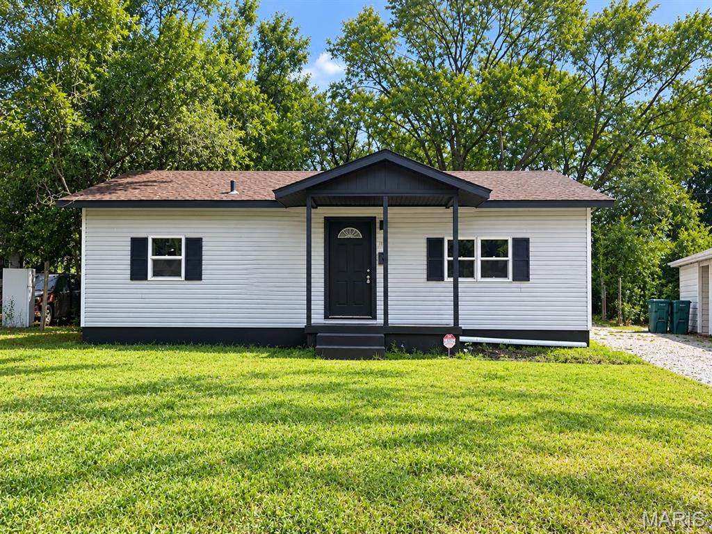 Welcome to this beautifully updated 3 bedroom, 1 bath home offering a long list of recent improvements. Updates include a new roof, new siding, new windows, new flooring, new cabinets, completely updated electrical, and new water lines. The home also features a dry basement, providing valuable additional space for storage, recreation, a home office, or other needs. A detached 2-car garage offers convenient parking and extra storage. With major updates already completed, this home is ready for its next owner to enjoy!