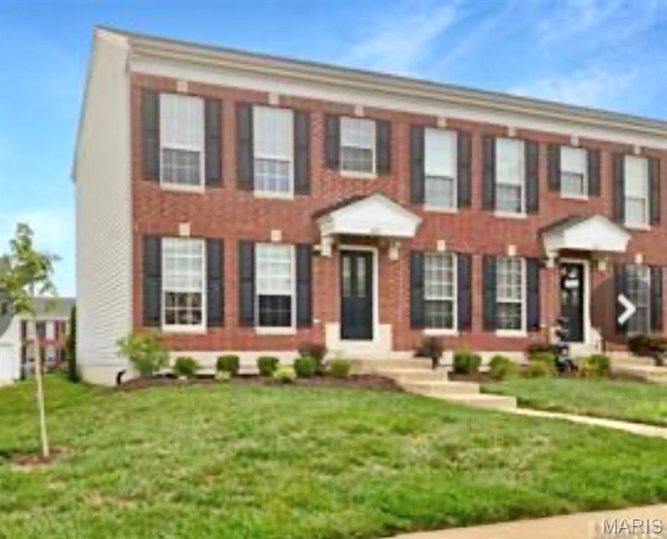 Great location and spacious floor plan with no exterior maintenance! End unit with spacious floor plan and offering the only three bedroom floor plan you will find here! Featuring a modern floor plan on the main, 3 bedrooms up, including a big primary suite with walk in and private bathroom, a hall bathroom for the additional  2 bedrooms on the upper level and a finished lower level with family/flex room and rough in for a fourth bath. Luxury vinyl plank flooring throughout the main floor and an open floor plan from the living room to the sunny white kitchen with plenty of cabinet space, pantry & a lot of counter space and 1/2 bath round out the main level. The sliding glass door leads out to the patio perfect for summer dining. Convenient rear entry attached garage. Fridge will stay! New water heater, dishwasher and roof add piece of mind to this easy maintenance lifestyle. Enjoy free time at the subdivision pool & playground, not doing yard work, all for a reasonable monthly fee. Location is convenient to everywhere you want to be! Don't blink or you will miss this gem.