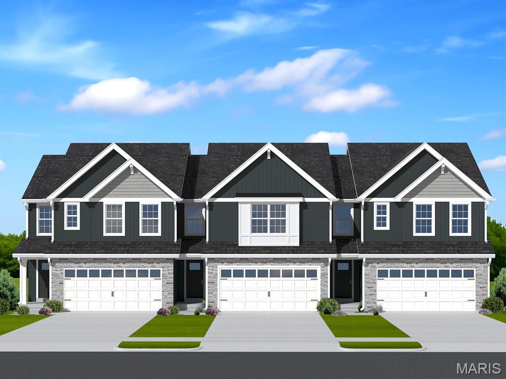 Pre-Construction. TO-BE-BUILT floor plan ready to personalize into your dream home! LIST PRICE and PHOTOS are for 3BR, 2 BA Burlington two-story. Perfect attached townhome for young professionals or those looking to downsize! Pricing will vary depending on various interior/exterior selections. This home features an open floorplan with wonderful living room that flows to the kitchen and dining area. Plenty of cabinetry, plus optional breakfast bar for additional seating. The primary suite includes a large walk in closet and private bathroom. The Burlington includes 2 car garage, soffits & fascia and much more! Additional choices include 2nd floor laundry, luxury master bath, and more! Rosewood Grove offers unbeatable value for new construction townhomes in the Lake St. Louis area. Enjoy low-maintenance living with beautifully maintained common ground & access to local attractions. Enjoy peace of mind with McBride Homes' 10 year builders warranty! Display photos shown.