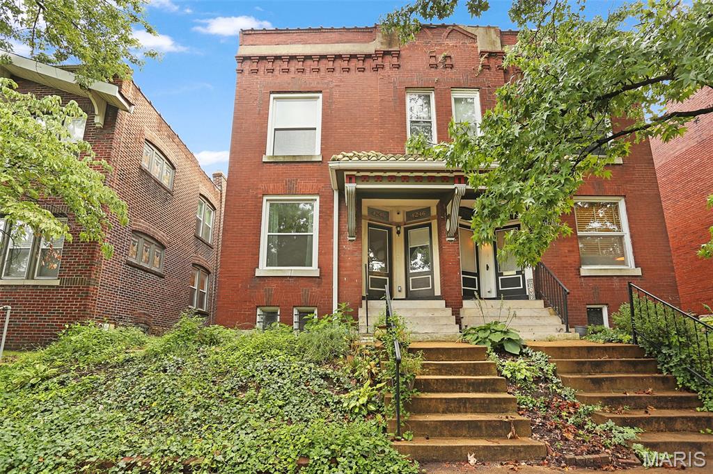 Welcome to this wonderfully spacious townhouse in an exceptional Shaw location.  Located within visible feet of both the Botanical Gardens and Tower Grove Park, the street scape itself might as well be the entry point to both of these St. Louis gems.  The first floor has an open living room, dining room, half bathroom, and updated kitchen leading to the private back yard.  Both generously sized bedrooms, and the second full bathroom, are located on the 2nd floor with a usable common space that could be a second living room, or office/study.  This nearly 2,000 sq foot home also uniquely comes with it’s own 2 car garage.  Brand new AC and furnace!  Truly an accessible entry point into a part of the Shaw neighborhood that is loved and admired by all.