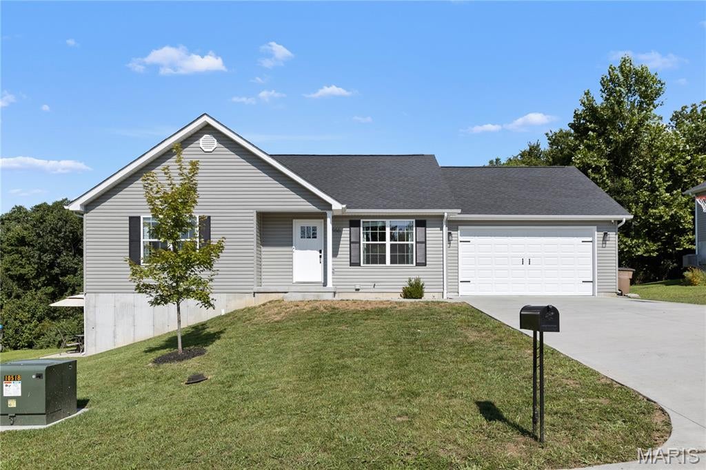 Built in 2023, this charming 4-bedroom(3 Main Floor + 1 Lower Level Bedroom), 2-bath home offers 1,185 square feet of comfortable living space on the main floor plus estimated 500 sq ft below level in the Lake Labadie community. Situated on approximately one-third of an acre, this home offers the appeal of newer construction with a manageable lot, inviting setting, without having to wait for the house to be built! And why not mention the 26 ft deep garage that can fit your 3/4 ton truck or boat!  What’s not to love about this home?

The thoughtfully designed layout provides comfortable living areas and three bedrooms, making it a great option for those looking for a newer home without the maintenance and updates often associated with older properties. Plus there's a bonus bedroom, partially finished walk out lower level!

Located in beautiful Labadie, you'll enjoy a peaceful community setting while still being within convenient reach of Washington and surrounding areas.

If you're looking for a newer home in a quiet setting, 866 Lakeway Dr is one to see!