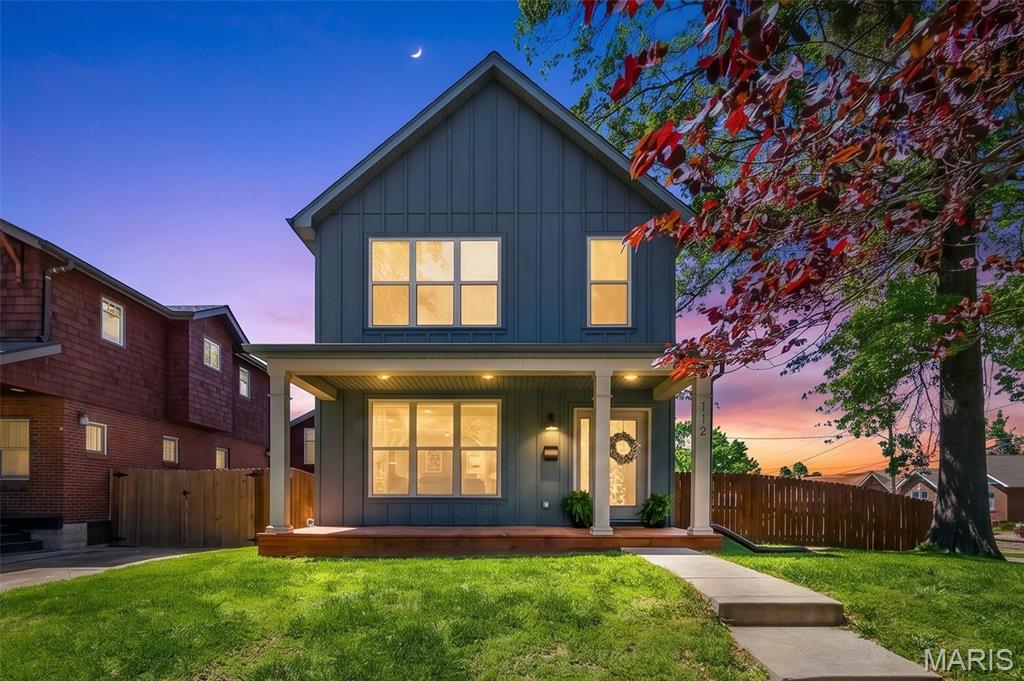 Built in 2018, this rare University City offering combines the benefits of newer construction with the character, walkability, and central location that make the area so sought after. While many U. City homes were built nearly a century ago, this farmhouse-inspired design was made for today’s lifestyle with a flexible floor plan, generous storage, and thoughtfully designed living spaces throughout. With 4 bedrooms, 2 full/2 half baths, and a huge rec room, this immaculate home offers the comfort of modern systems and timeless styling.

The open-concept main level seamlessly connects the living, dining, and kitchen spaces, creating an ideal setup for both everyday living and entertaining. The kitchen features a large center island, quartz counters, walk-in pantry, and excellent storage and prep space. Refined pendant lighting and tilework add warmth and appeal.

Upstairs, the spacious primary suite includes a striking designer-inspired bathroom and a nice walk-in closet. The convenience of second-floor laundry makes daily routines easy and functional. Large windows throughout create a bright and comfortable feel. Two more bedrooms + another full bathroom complete the second level.

The finished lower level significantly expands the living space by approximately 694 square feet of living space. Enjoy hanging out or entertaining in the an expansive rec room with large dry bar + there's a legal bedroom, and powder room—perfect for guests, work-from-home flexibility, fitness, or media space.  A large detached 2-car garage provides additional storage and practicality uncommon to homes in this area.

Ideally located near Washington University, the medical campus, Clayton, Forest Park, the Delmar Loop, restaurants, coffee shops, and parks, this home offers modern ease in one of St. Louis’ most established and connected neighborhoods.