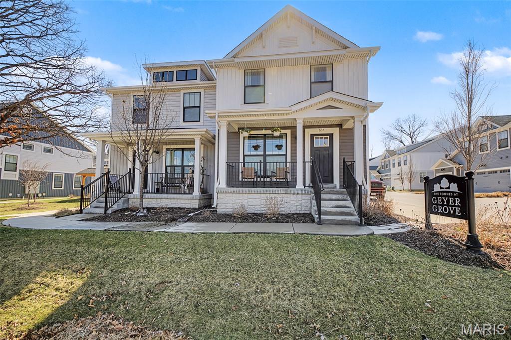 Welcome to this beautifully designed end-unit Brielle floorplan townhome in lovely Kirkwood! Offering 3 bedrooms, 2.5 baths, and 1,669 square feet, this modern home blends comfort, efficiency, and convenience in one of the area’s most desirable communities. Step inside to a spacious great room featuring a generous seating area and a cozy electric fireplace, creating the perfect space for relaxing evenings or entertaining guests. The thoughtfully designed layout provides plenty of natural light, enhanced by the privacy and additional windows that come with an end-unit location. The home also features a 2-car garage, adding both convenience and extra storage. Built with efficiency in mind, it includes a 50-gallon water heater and an air infiltration energy seal package to help improve comfort and energy performance year-round. Residents enjoy community amenities designed for an active and pet-friendly lifestyle, including bike racks, pet water stations with grassy areas, and convenient guest parking. Located in the heart of Kirkwood, this townhome offers easy access to shopping, dining, parks, and major commuting routes while maintaining a welcoming neighborhood feel. Modern comfort, smart design, and a prime Kirkwood location—schedule your showing today!