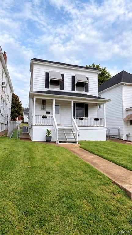 Located in the desirable Southwest Garden neighborhood just blocks from The Hill, this charming 3-bedroom, 1.5-bath two-story home offers a wonderful combination of space, character, and convenience. The main level features a sizable living room, separate dining room, and a spacious eat-in kitchen with direct access to the backyard. A convenient half bath completes the first floor.  Upstairs, you’ll find three bedrooms, including a generously sized primary bedroom with abundant closet space and a dedicated vanity area. The full bath is clean, updated, and conveniently located near all three bedrooms.  The unfinished lower level offers plenty of room for storage, hobbies, or future possibilities, along with walk-out cellar access.  Outside, enjoy a fenced backyard and an oversized detached 2-car garage offering excellent parking and additional storage. With a sought-after location near The Hill, local restaurants, parks, and city conveniences, this home is ready for its next owner.