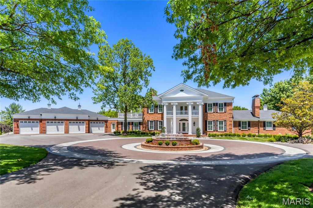 Extensively renovated Southern Colonial on 11 scenic acres. This spectacular equestrian property features a fully-equipped stable with upper level apartment, indoor & outdoor arenas & 7 paddocks. Dramatic 2-sty foyer leads to step-down study, formal dining room & paneled great room with wet bar & floor-to-ceiling stone fireplace. State-of-the-art kitchen with white Shaker cabinetry, quartz countertops & 12’ center island adjoins breakfast room with fireplace. Main floor guest suite features 14’ x 13’ closet & 2 luxury baths. Primary bedroom suite combines the enjoyment of a brick fireplace with morning bar & beautifully appointed bath that opens to private balcony. 2 Additional ensuite bedrooms complete the 2nd floor living quarters. Broad atrium staircase highlighted by 3-sty palladian window accesses recreation room, game room, 2nd kitchen & full bath. Outdoor living area includes full kitchen, resort style pool with spa, deck & patio plus 3 short-range fairways & stocked pond. Additional Rooms: Mud Room