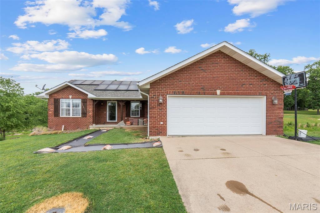 If you've been looking for a spacious 4 Bedroom property in the County... this could be your opportunity! 180 Glen Oak is located in the inviting Twin Oaks Subdivision, just minutes from town & sits on a large 3/4 acre lot that allows plenty of room to play & roam. Solar panels were installed in 2021 & owned free & clear, which allows the new Homeowner to enjoy the perks of having panels without the installation cost. The property offers an open-concept, split-bedroom floorplan with Vaulted Ceilings that truly open up the Main Level living space. So many properties skimp on proper Dining areas, but not this one! Not only is there a sizeable Dining Room but the Kitchen also offers an eat-in Kitchen as well as a Breakfast Bar for those quick meals when you're on the go. The Bedrooms offer a good amount of space & the layout is thoughtfully planned throughout. The Full Basement is almost completely finished with a 4th Bedroom, Bathroom, Family Room, Recreation Room, an extra Sleeping Space & Storage to organize all your Holiday Decor. This property has been so well maintained of over the years & is continually being updated. The current Homeowners are in the process of having the Deck rebuilt & installing a beautiful walkway to the front entrance of the home that's planned to be finished by early-mid July. Don't let this one pass you by, reach out to schedule your private showing today :)