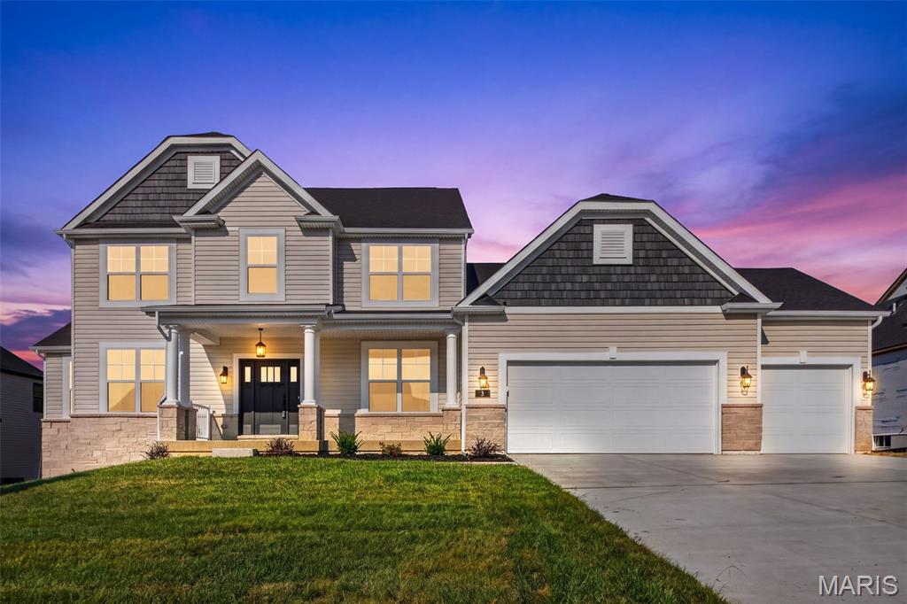 Open House Saturday 9/12 from 12:00-2:00pm. Seller is willing to credit the buyer at closing to be put towards installing a new deck! BRAND NEW. Discover the perfect blend of luxury and modern design in this stunning new construction home in Dardenne Prairie. Boasting 3,979 square feet, this thoughtfully designed 2-story home offers 5 bedrooms and 3 1/2 full bathrooms with an open floor plan that feels both spacious and inviting. Contemporary finishes, clean architectural lines, and abundant natural light create a sophisticated living environment throughout. The gourmet kitchen is the centerpiece of the home, complete with premium finishes and an effortless flow into the living and dining areas. A private main-floor primary suite provides comfort and convenience, while the additional bedrooms and flexible living areas offer endless possibilities for today's lifestyle. Built with quality craftsmanship and attention to detail, this home is ready for its first owners to enjoy everything it has to offer. Experience stylish, low-maintenance living in one of Dardenne Prairie's most desirable locations.