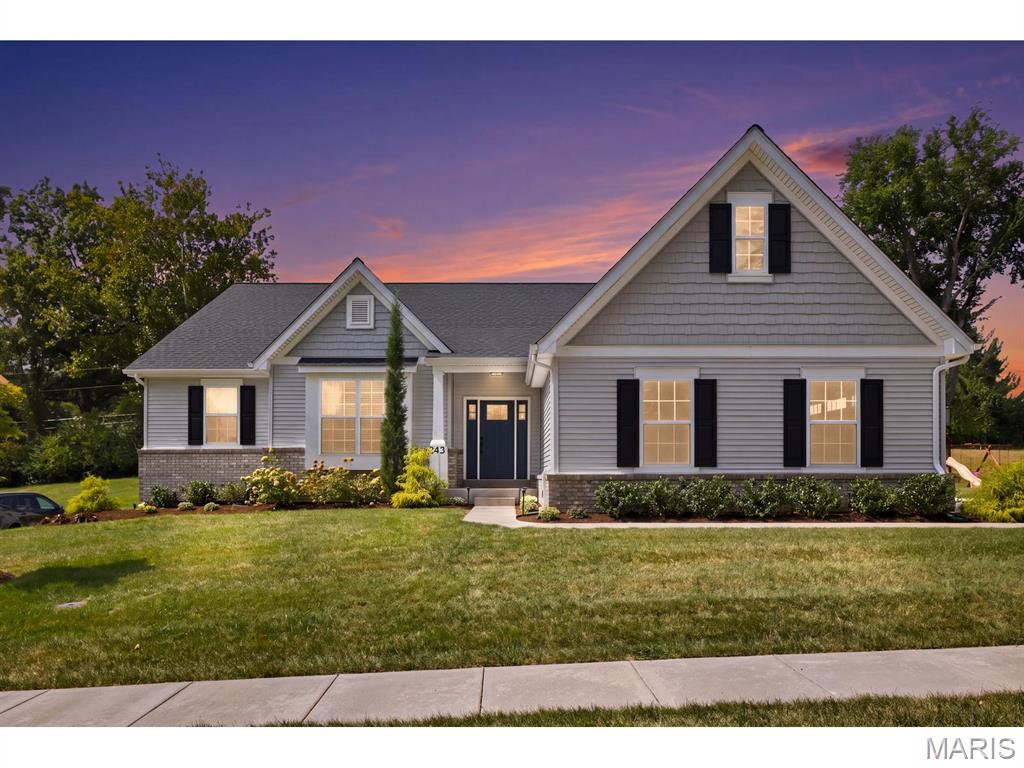 It is not an exaggeration to say that Long Acres Lane comprises the finest of new homes in Olivette.  Quiet street.  Ladue schools.  Beautiful architecture of tastefully designed homes line this small lane.  It is not a mis-mash !!  Impeccable quality.  Manageable yards for gardens or kids at every home here including this gem, number 545 !!  This is just the outside.  What sets this home apart from the others on the street is the all-on-one-level layout.  The 4 bedrooms are laid out so guests or kids are comfortably apart from the primary suite.  The open layout of the living, dining and kitchen is refreshing and beautiful.  Vaulted ceilings.  The back porch…..another typically great feature.  Screened.  9 foot poor in the basement with bath plumed and ready to go in this incredibly large space.  Opportunity to create many living areas………theater, playroom, office, etc., etc.  No upgrades necessary in this fully modern home.  3 car garage finished like a living room !!  We believe this all-first-floor setup will make anyone’s life a comfortable family dream.  We look forward to showing you this gem.