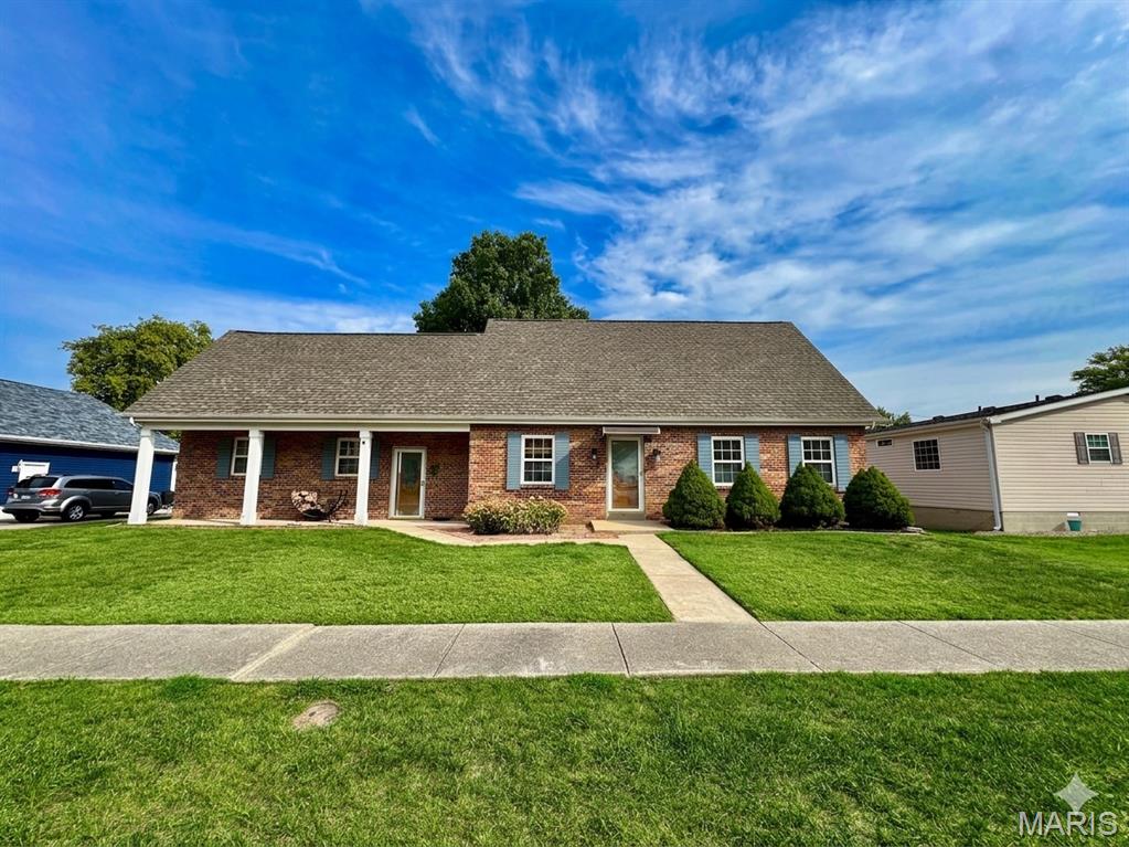 Welcome home to this beautiful 4-bedroom, 3-bathroom residence offering the perfect blend of character, comfort, and modern updates. The inviting main level features a spacious living room filled with natural light and highlighted by a charming decorative fireplace. The updated kitchen is sure to impress with gorgeous countertops, stainless steel appliances, abundant cabinet storage, and ample counter space for meal prep and entertaining. Also on the main floor, you'll find a unique library/man cave complete with a custom built-in bar and convenient access to the attached one-car garage. A main-level bedroom and full bathroom provide excellent flexibility for guests, a home office, or multigenerational living. Upstairs, the second level offers three additional bedrooms, including a spacious primary suite with a beautifully updated private bathroom. Two additional bedrooms and another full bathroom complete the upper level. Step outside to your own backyard retreat! The fully fenced yard is designed for entertaining and relaxation, featuring an in-ground pool, pool house with detached one-car garage, pergola, patio space, and plenty of room to enjoy outdoor gatherings. From the stunning interior updates to the resort-style backyard, this home truly has it all. Minutes away from SAFB, STL, SWIC, SIUE and more. ***Pool opening/closing is to be paid by the owner, all utilities and lawn care are tenant responsibility. This is a NO SMOKING home. Pets allowed upon approval -subject to owner approval- NONREFUNDABLE pet fee of $400 for 1, $550 for 2. Application fee is $50 per adult age 18 & older. Credit, criminal, landlord and employment history to be verified. Military discount on application fee, please ask. ***Some photos have been virtually staged/edited ***AGENT OWNED
