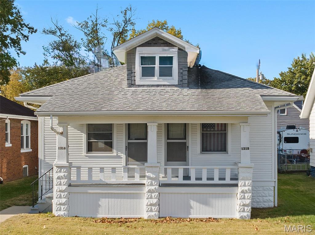 This well-cared-for duplex, owned by the same family for years, sits on a quiet street near a school. Easy highway access is nearby, and a public transportation stop sits right in front of the house, so no car is needed. Each unit features 1 bedroom, 1 full bath, and a 1-car detached garage with a parking spot that is accessible from the alley. Unit #1316 is vacant, move-in ready, City of Belleville occupancy-approved, and showcases original woodwork, spotless interiors, and two finished lower-level rooms with closets. Unit #1318 has a long-term, reliable tenant of 25+ years who wishes to stay. With efficient HVAC systems and well-maintained components throughout, this property is ideal for investors or owner-occupants—live in one side and let the other help pay the mortgage. Don’t miss this wonderful opportunity!