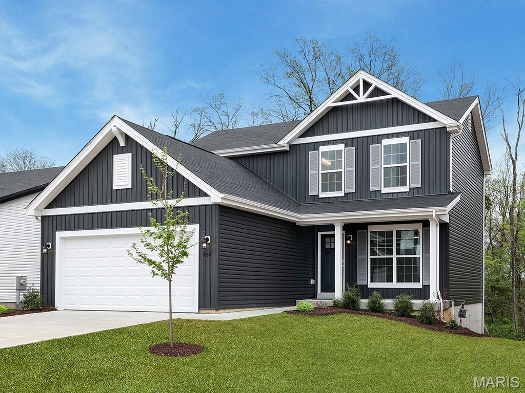 New McBride Homes Berwick, 2-story home, 3 BR, 2.5 BA will be ready this winter! Farmhouse exterior! Perfect for entertaining, the kitchen has quartz countertops, stainless steel GE appliances & level 4 Landen Burlap 42” tall cabinetry w/center island/breakfast bar. Enjoy the spacious breakfast room w/sliding glass door to the backyard. Huge living room with 2 large windows & ceiling fan. The main level has wood laminate flooring & 6” windows. Upstairs the primary suite has a walk-in closet, private bath with double sink vanity, linen closet, & 5’ walkin shower. Two more bedrooms, full bath, & 2nd floor laundry add convenience. Extras: white 2 panel interior doors, a powder room, upgraded fixtures, ceiling fan prewires & more!  The Highlands onsite amenities include two playgrounds, community pavilion and sports court with convenient access to local attractions. Enjoy peace of mind with McBride Homes’ 10 year builders warranty and incredible customer service! Similar photos shown.