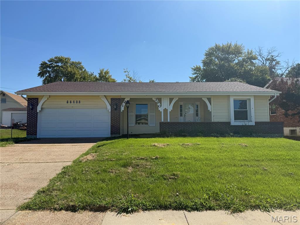 Welcome to 12360 Danube Drive in Florissant! This recently renovated 3-bedroom, 2-bathroom home offers a fresh, updated look with comfortable living spaces throughout. The renovated kitchen features new cabinetry, granite countertops, and tile flooring, creating a stylish and functional space for cooking and entertaining. The dining room also features durable tile flooring, while the bedrooms offer carpeting for added comfort. Fresh interior paint provides a clean, inviting feel throughout the home, and both bathrooms have been tastefully renovated. With three bedrooms, two bathrooms, and numerous updates already completed, this home is move-in ready and waiting for its new owner! Some photos have been Virtually enhanced and staged.