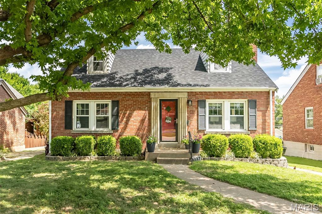 You don’t want to miss this Affton Charmer! 3-bedroom 1 full bath home. Owner has taken pride in removing all carpeting and exposing all wood flooring throughout the home during her ownership. Bath and kitchen have ceramic tile floors. You’ll walk into the entry where there is a coat closet. The living room has glass block windows that flank the fireplace and custom blinds. The kitchen has been nicely updated and there is a pantry and plenty of cabinets. The beautiful globe light fixture will catch your attention in this eat in kitchen. Fridge stays with the home.  Primary bedroom has blinds, wood floors and closet. The second main floor bedroom, has a corner built in hutch that will catch your attention. Custom blinds and wood floors. Bath has a single vanity, tub and shower combo, linen closet and new light fixture. Behind the bookshelf door in the living room you will find stairs that take you to the 2 level.  One full bedroom and closets, the other room can be a study, playroom, work-out area, etc.  The lower level is partially finished with laminate flooring. A great lower-level recreation room or whatever area you wish to make it. The washer and dryer stay and are located in the unfinished basement area. The home has a brand new roof- June 2026. Clay pipe under basement floor and stack were replaced in June 2026 with PVC. Titl-in windows. Furnace 2018, A/C 2020. Porch and garage are being sold “as is”. Close to public transportation.