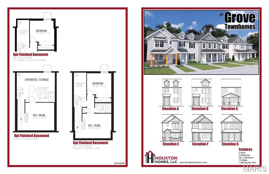 Discover affordable, low-maintenance living without compromising on style in The Grove Townhomes at The New Town at St. Charles. Thoughtfully designed for today's lifestyle, this two-story townhome offers an open-concept main level that seamlessly connects the great room, kitchen, and dining area—creating the perfect space for everyday living and entertaining. The well-appointed kitchen features ample cabinetry, generous counter space, a spacious pantry, and available options including a large center island or peninsula layout to fit your needs. Upstairs, you'll find a spacious Owner's Suite complete with a walk-in closet and convenient second-floor laundry. Need more space? Designed with flexibility in mind, The Grove offers a standard 2-bedroom, 1.5-bath layout, with available options to create a luxurious owner's suite with a private bath (2 bedrooms, 2.5 baths) or expand to a 3-bedroom floor plan to fit the way you live. With premium included features (such as granite countertops) and flexible floor plan options, The Grove, offers exceptional value. Located within The New Town at St. Charles, you'll enjoy a welcoming neighborhood atmosphere with beautifully maintained common areas, parks, lakes, walking trails, and community amenities, all while being just minutes from historic downtown St. Charles, shopping, dining, entertainment. Experience the perfect balance of peaceful community living and everyday convenience.