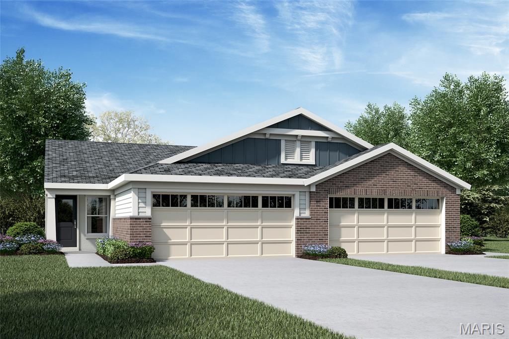 New construction by Fischer Homes in the beautiful Serenity Woods community, This unique plan offers 2 bedrooms, 2 full baths, and 1 half bath. The expansive family room is the perfect gathering space. Spacious open kitchen with a large island and walk-in pantry connects to the morning room, that walks out to the patio. The owner's suite features a spacious private bath and walk-in closet.  Study just off the entryway, offering flexibility to serve as a home office or optional third bedroom. Lower level features one additional bedroom , full bathroom, and rec room. The spacious 2-bay garage completes this exceptional home.
