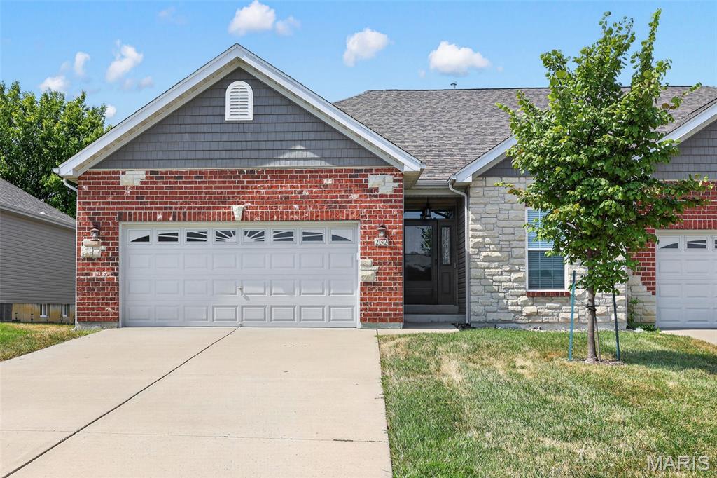 232 Pierce View Circle, Wentzville, MO

Welcome home to this spacious 2-bedroom, 2-bath condo in Wentzville, offering an open floor plan, vaulted ceilings and plenty of natural light. The bright kitchen features white cabinetry, stainless steel appliances, gas range, ample counter space and a breakfast bar overlooking the main living area—perfect for everyday living and entertaining.

The open great room is anchored by a gas fireplace and flows into the dining area and out to the private deck overlooking the backyard and mature trees. The generously sized primary suite includes a walk-in closet and private bath with double vanity and walk-in shower. A second bedroom and full bath provide flexible space for guests, an office or additional living space.

You'll also appreciate the convenient main-level laundry, additional pantry/storage space and attached garage. The unfinished lower level offers an impressive amount of storage and plenty of possibilities for future finished living space.

Enjoy low-maintenance living with a functional layout, spacious rooms and easy access to everything Wentzville has to offer. 232 Pierce View Circle is ready for its next owner—schedule your showing today!